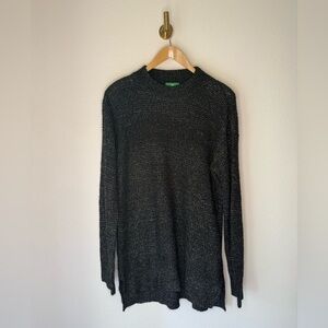 Dip Black & Gray Knit Sweater Long Length size L